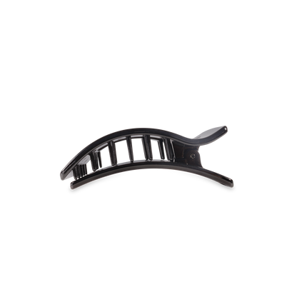 TELETIES - Flat Rectangle Hair Clip | Small | Jet Black