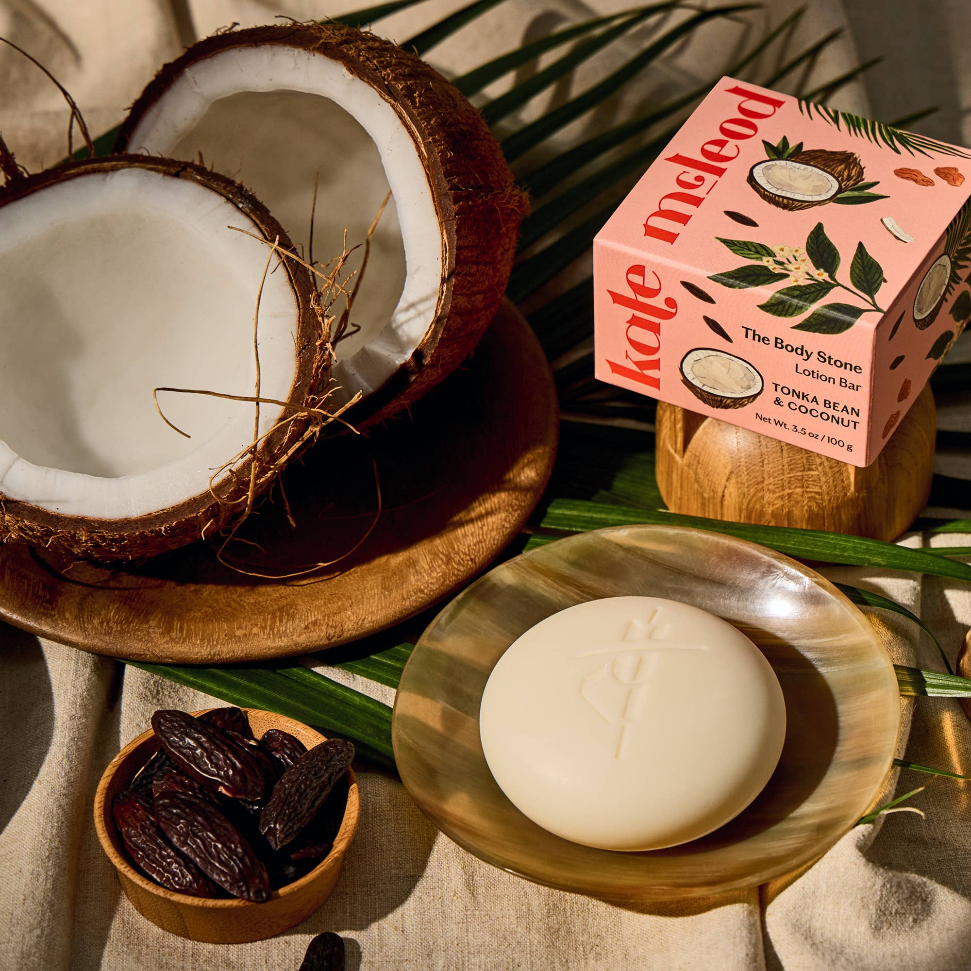 Kate McLeod - Tonka Bean &amp; Coconut | Deep Moisturizing Lotion Bar