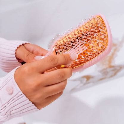 TELETIES - Vented Brush | Full Size | Bubblegum Pink