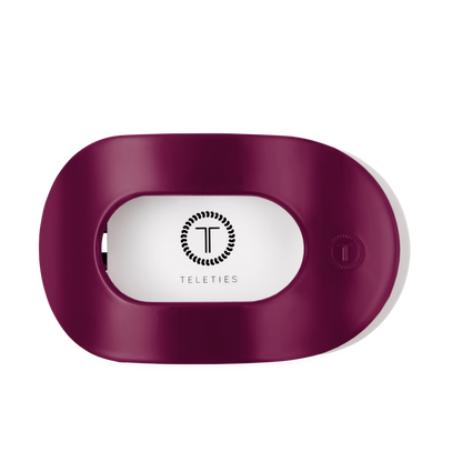 TELETIES - Mulberry Large Flat Round Hair Clip