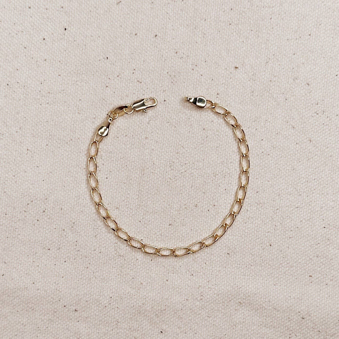 GoldFi - 18k Gold Filled Slight Twist Link Bracelet