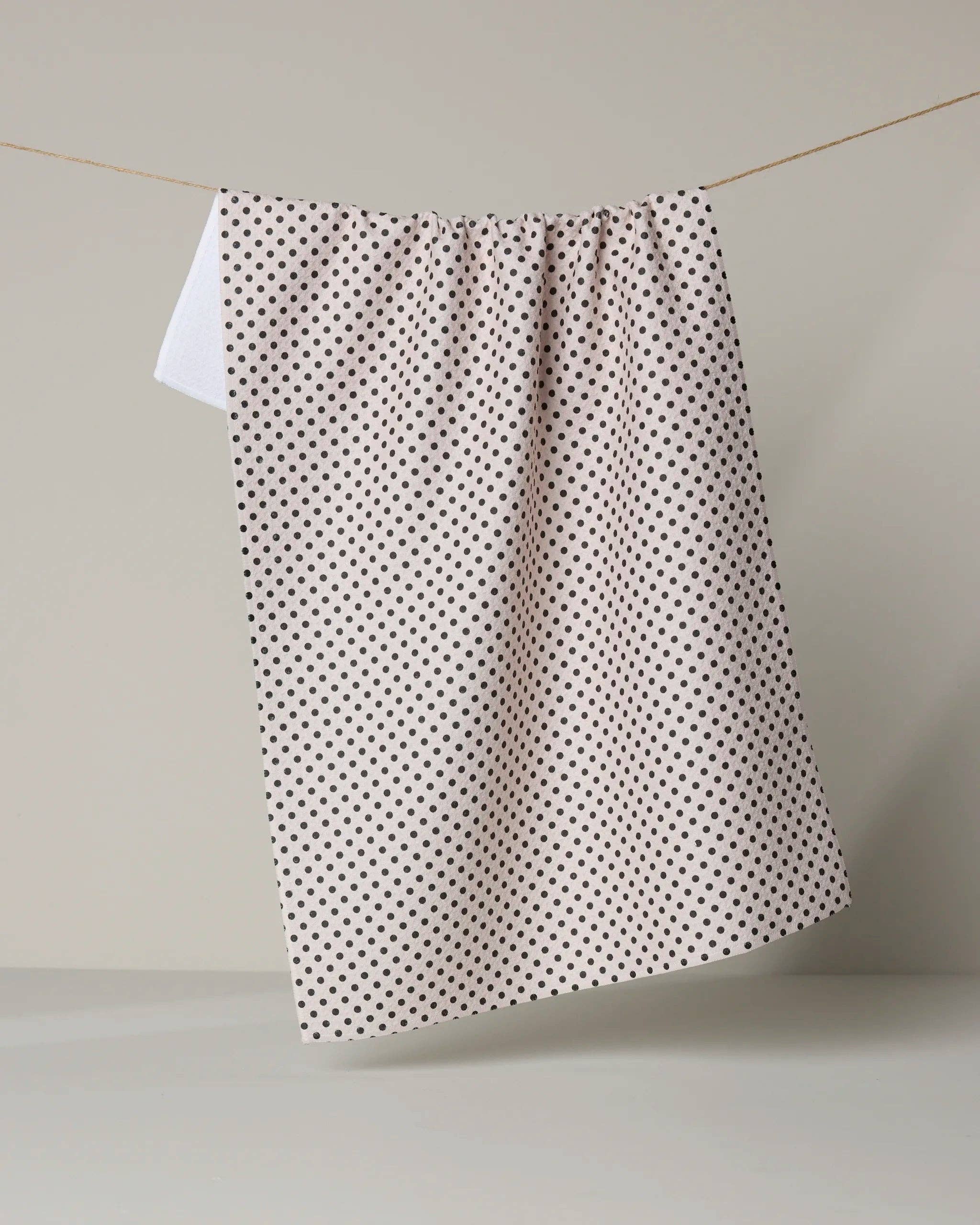 Geometry - Saddle Off White Tea Towel
