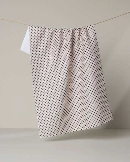Geometry - Saddle Off White Tea Towel