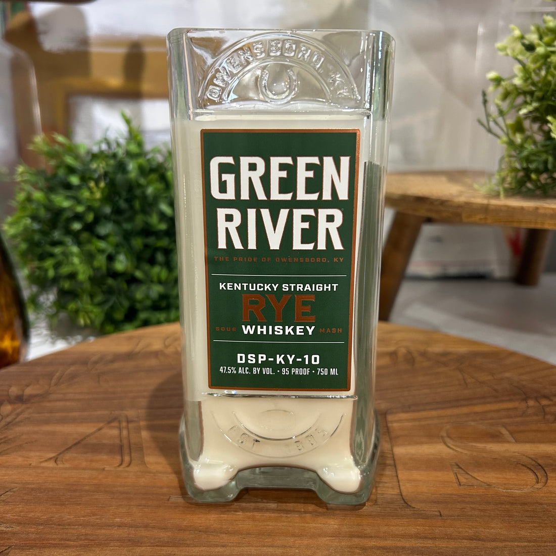 Bourbon Bottle Candle