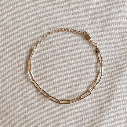 GoldFi - 18k Gold Filled Classic Paperclip Bracelet