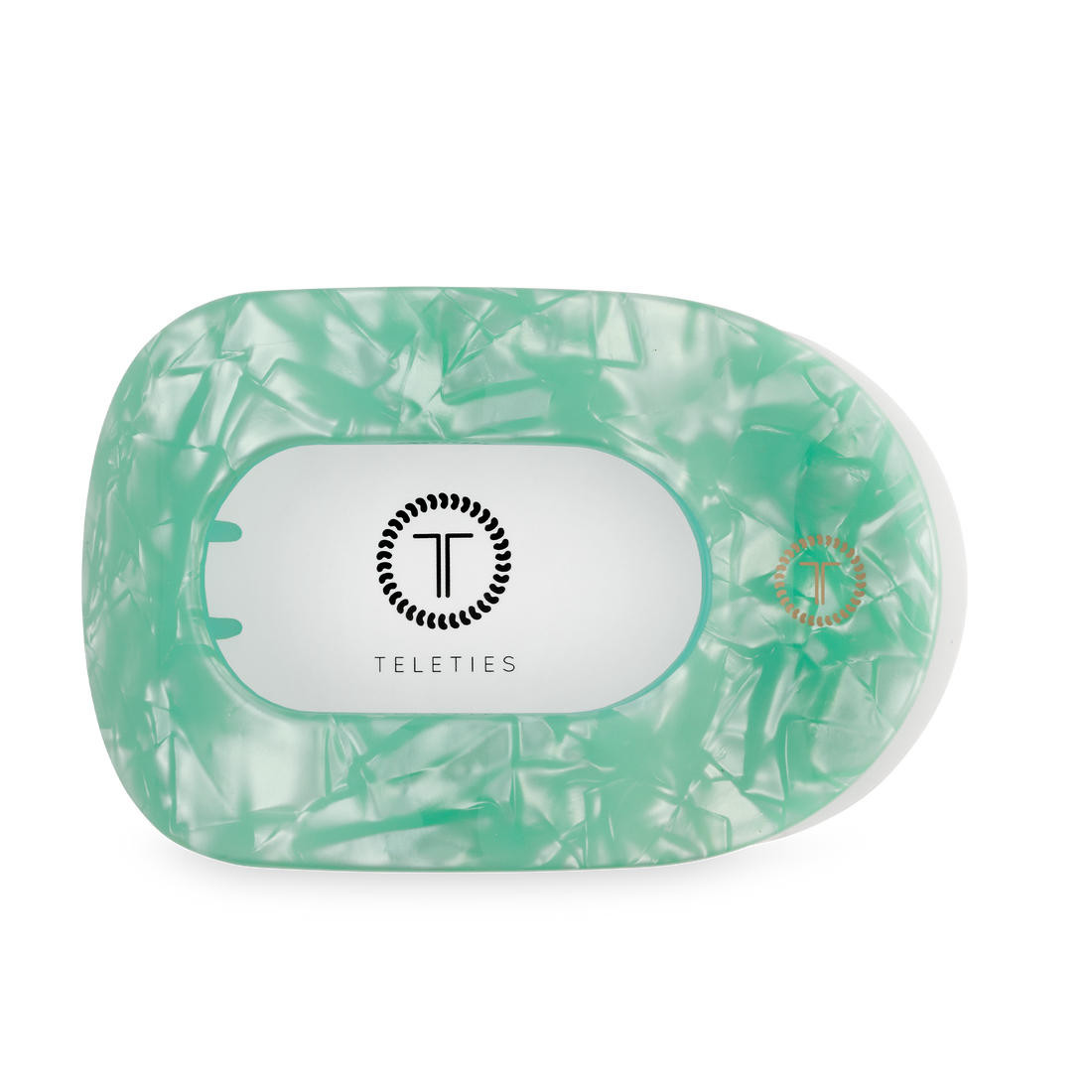 TELETIES - Flat Round Hair Clip | Large | Spring Splash