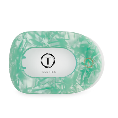 TELETIES - Flat Round Hair Clip | Large | Spring Splash