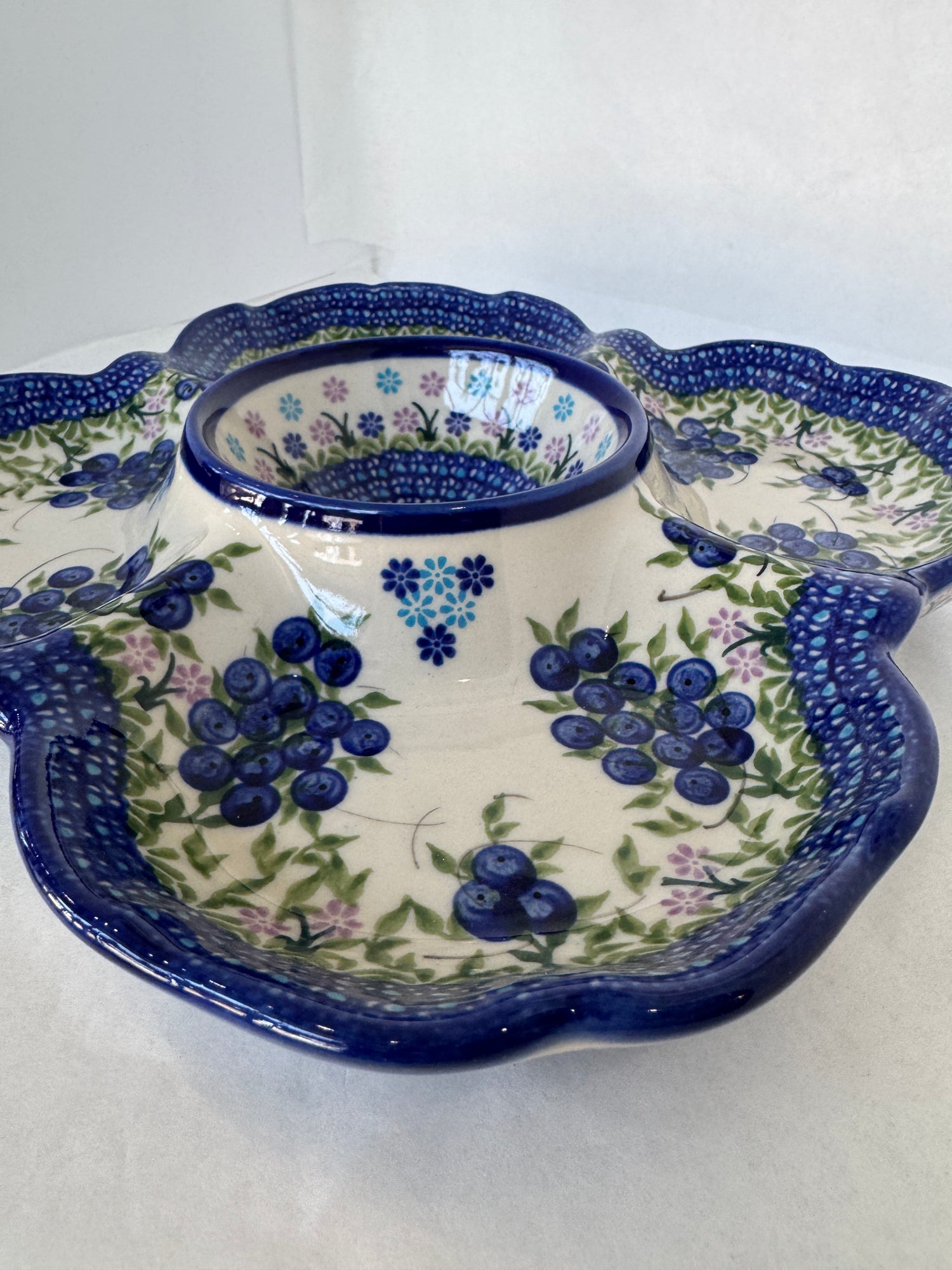 KALICH Blueberry Bundle Divided Platter