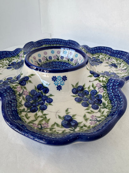 KALICH Blueberry Bundle Divided Platter