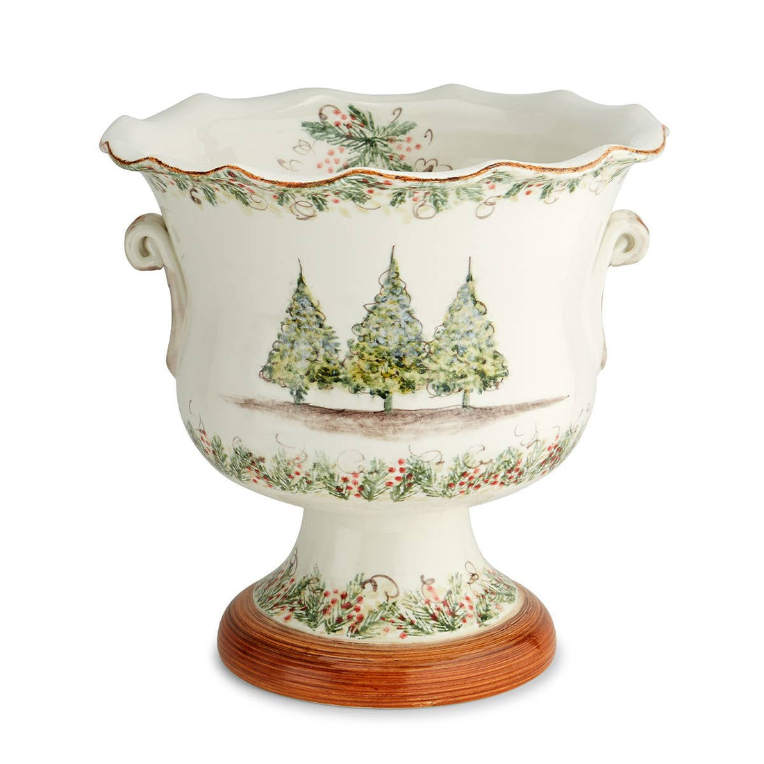 Natale Footed Cachepot