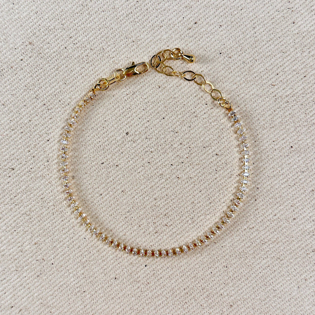 GoldFi - 18k Gold Filled Marquise Tennis Bracelet