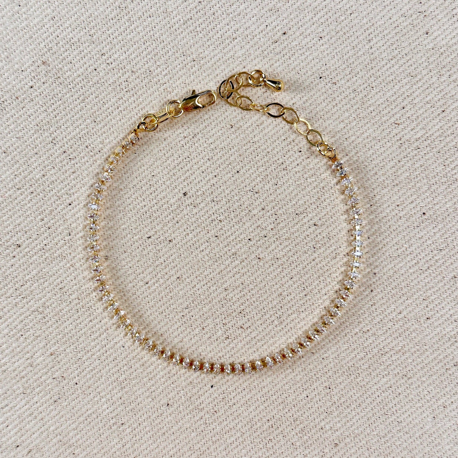 GoldFi - 18k Gold Filled Marquise Tennis Bracelet