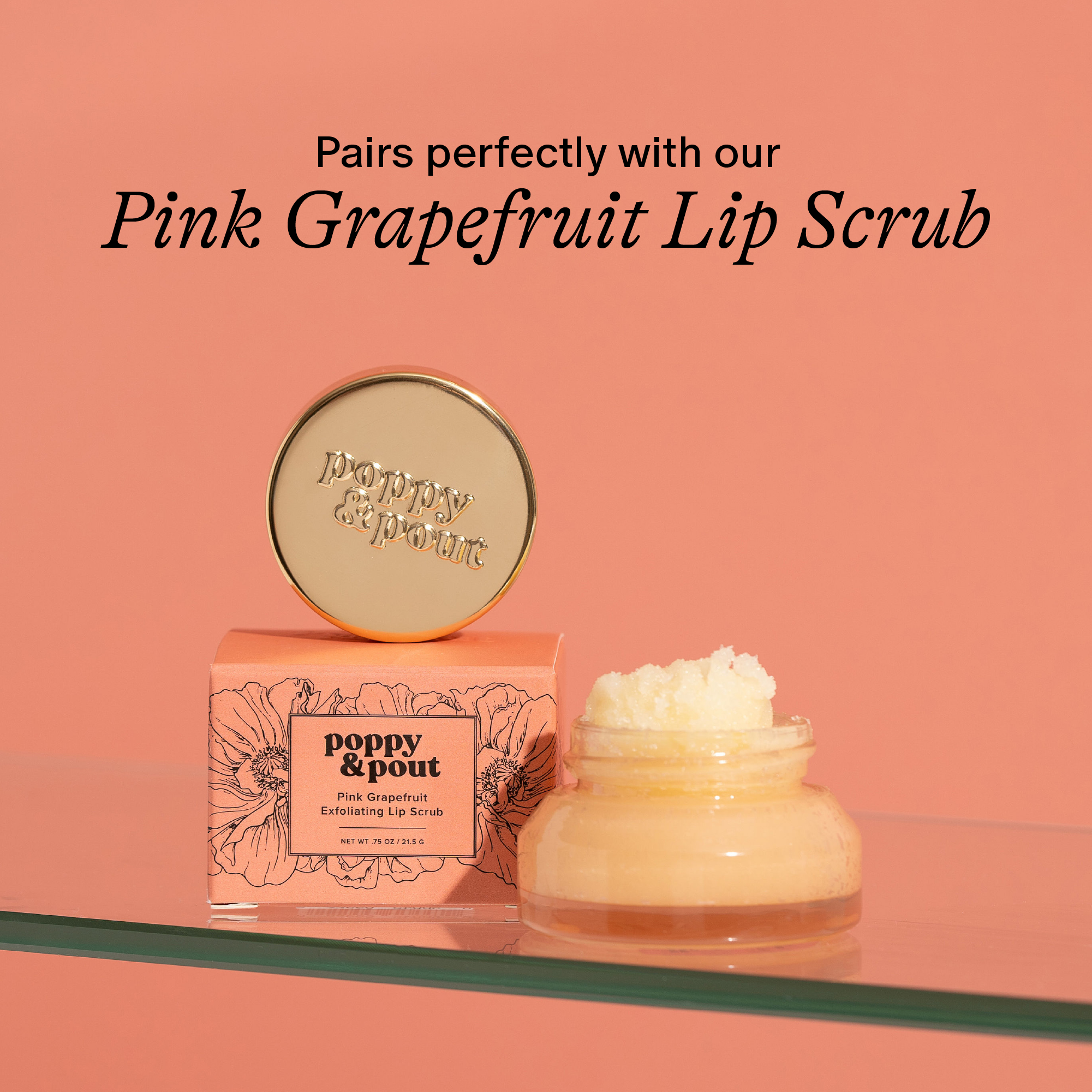 Poppy &amp; Pout - Lip Balm, Pink Grapefruit