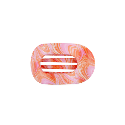 TELETIES - Just Keep Swimming | Small | Flat Round Hair Clip
