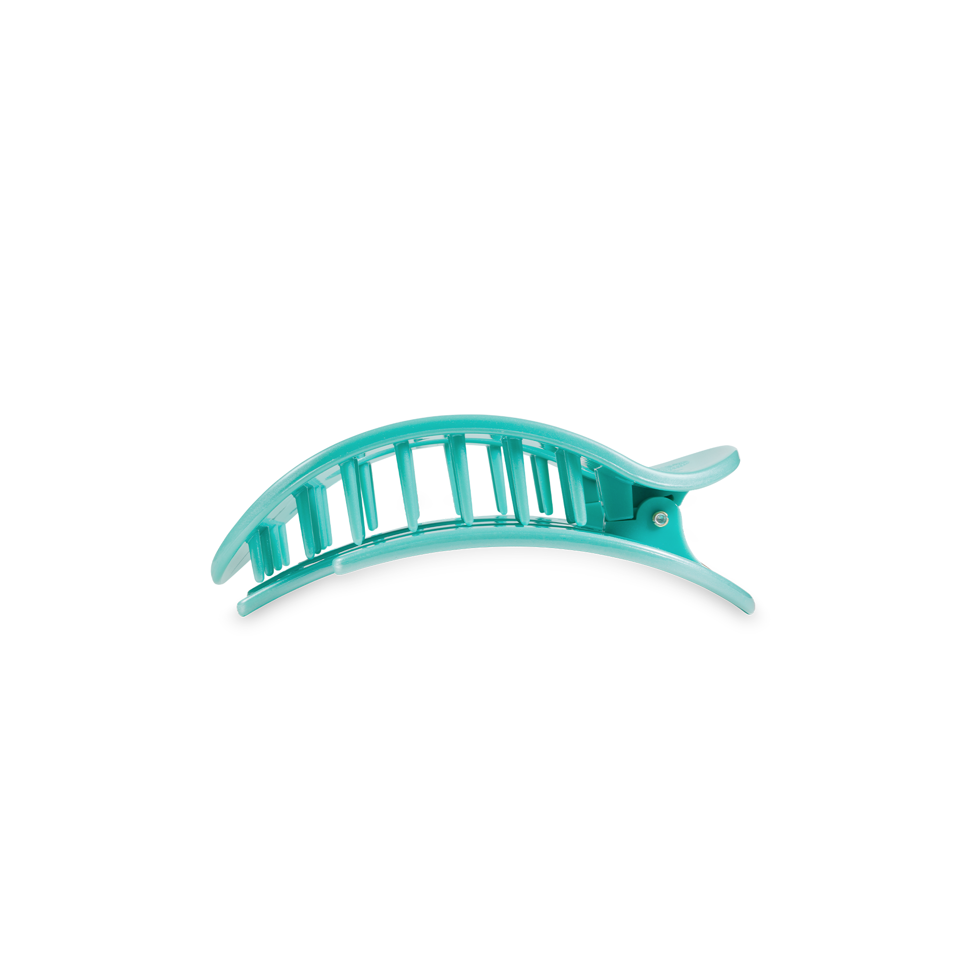 Round Flat Hair Clip | Small | Totally Turquoise