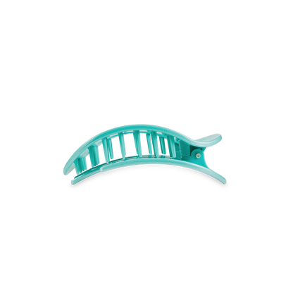Round Flat Hair Clip | Small | Totally Turquoise