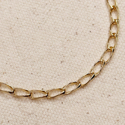 GoldFi - 18k Gold Filled Slight Twist Link Bracelet