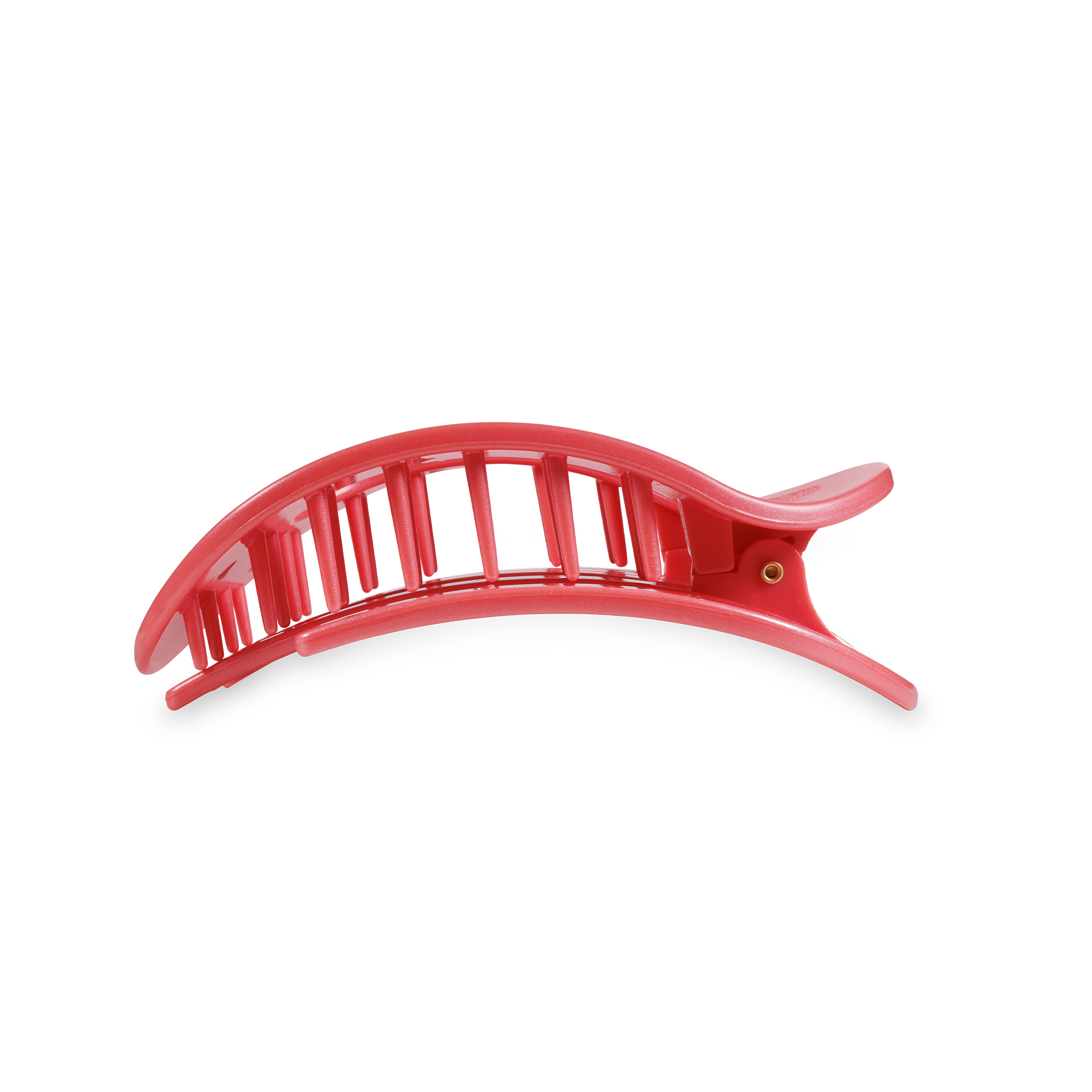 Round Flat Hair Clip | Medium | Calming Coral