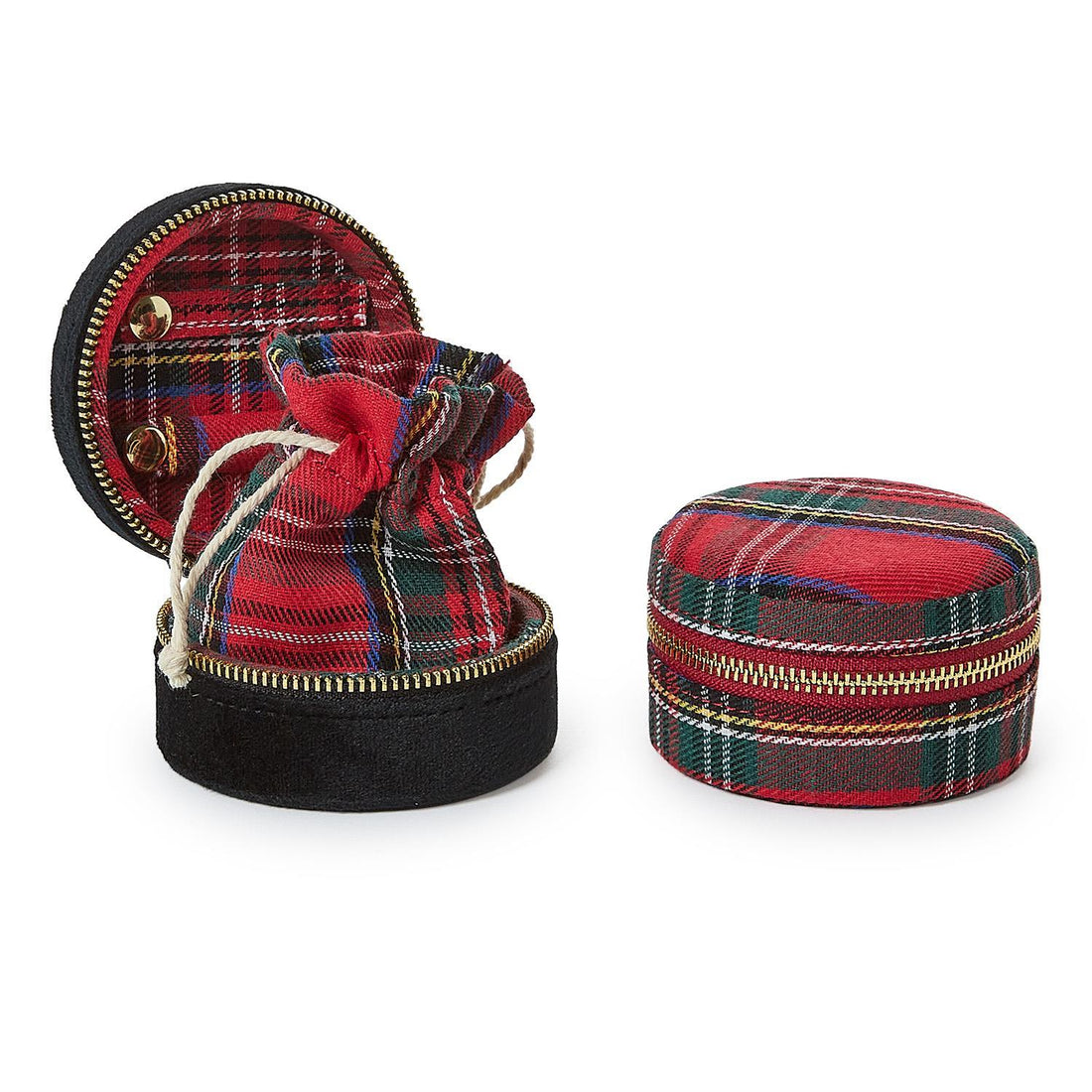 Tartan &amp; Velvet Jewelry Box
