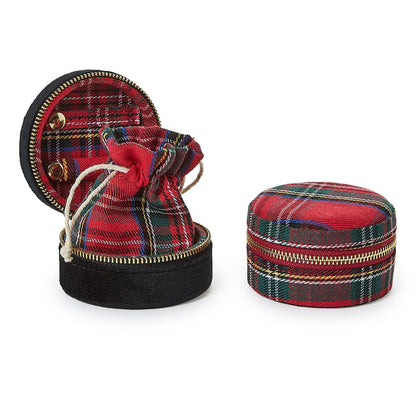 Tartan &amp; Velvet Jewelry Box
