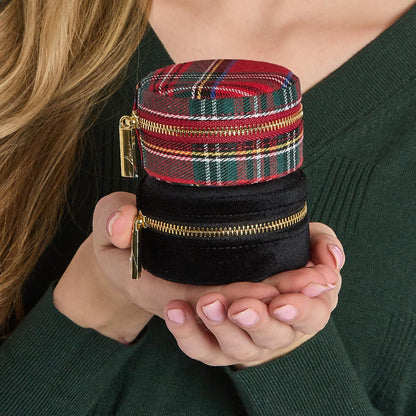 Tartan &amp; Velvet Jewelry Box