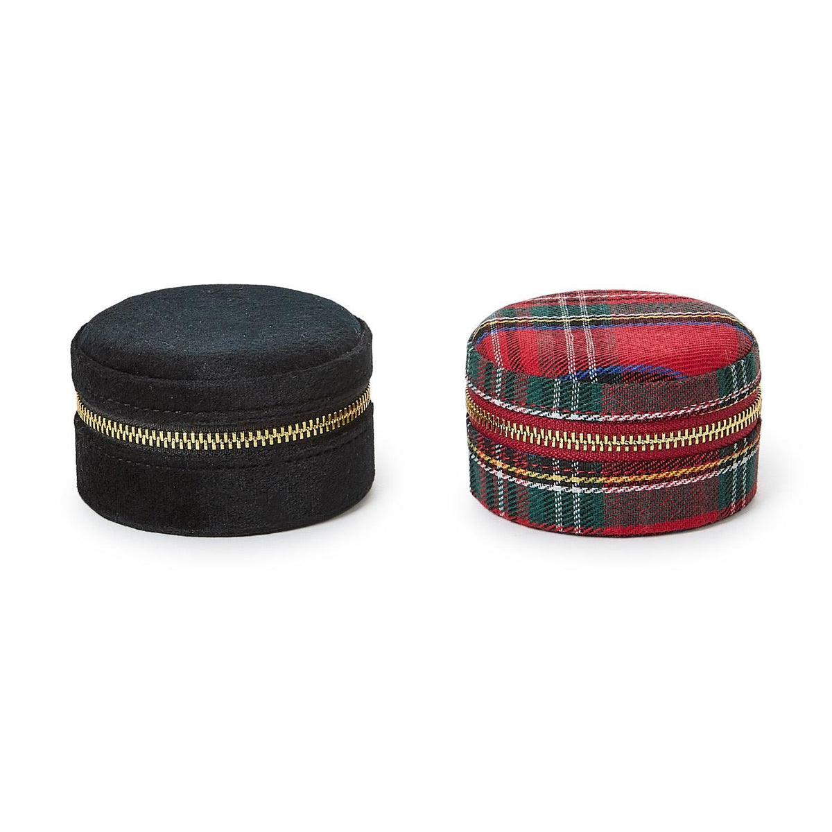 Tartan &amp; Velvet Jewelry Box