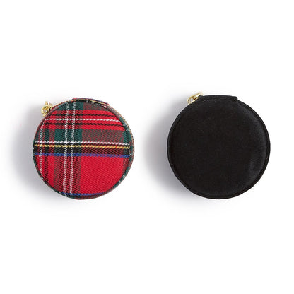 Tartan &amp; Velvet Jewelry Box