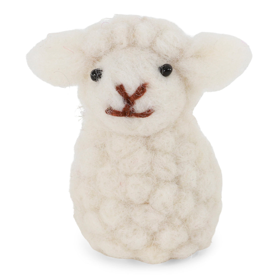 White Sitting Sheep