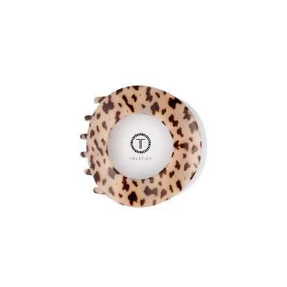 TELETIES - Blonde Tortoise | Medium | Flat Circle Hair Clip