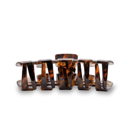 TELETIES - Classic Hair Clip | Large | Tortoise
