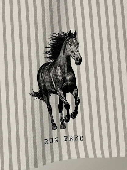 Geometry - Run Free Tea Towel