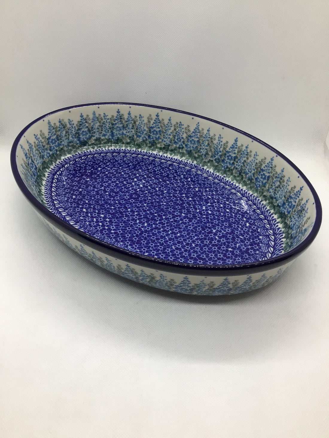 Virginia Blue Bells Oval Baker 12"