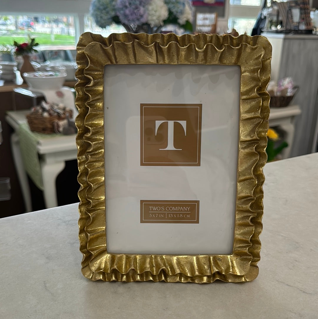 Gold Ruffle Frames