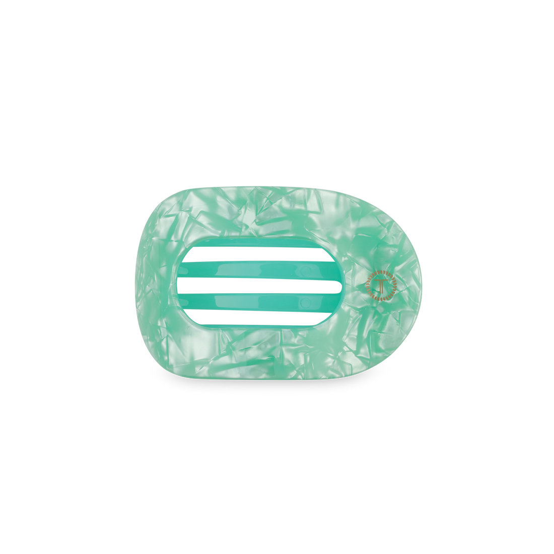 TELETIES - Flat Round Hair Clip | Small | Spring Splash