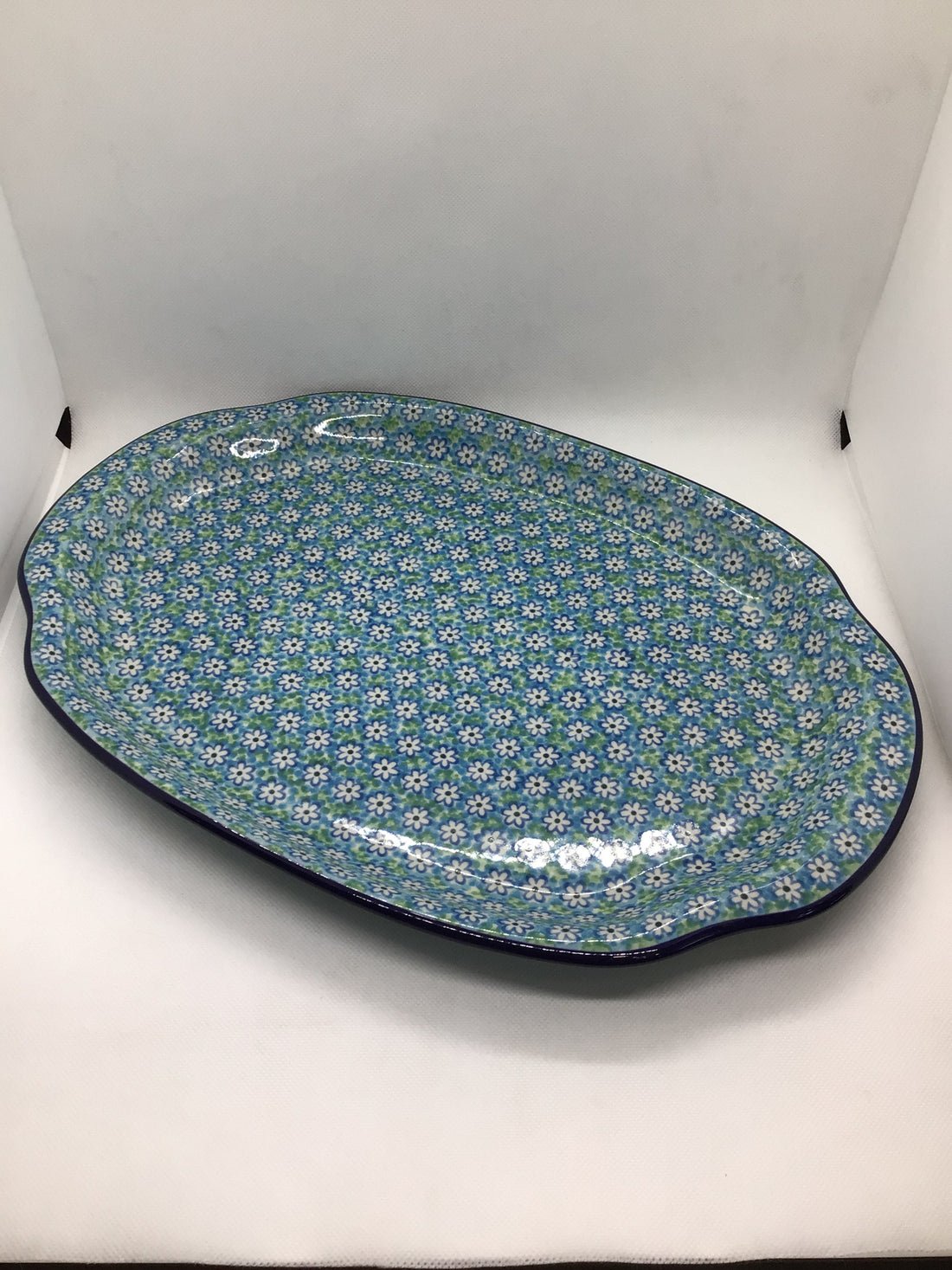 Key Lime Large Oval Platter 15.5"