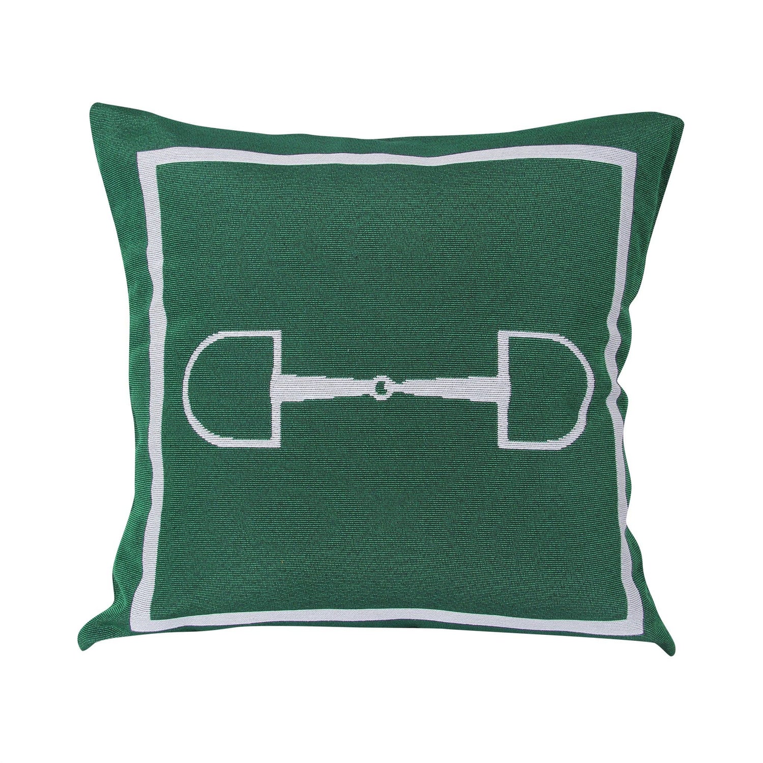 Barrel Down South - Green Horse Bit Pillow