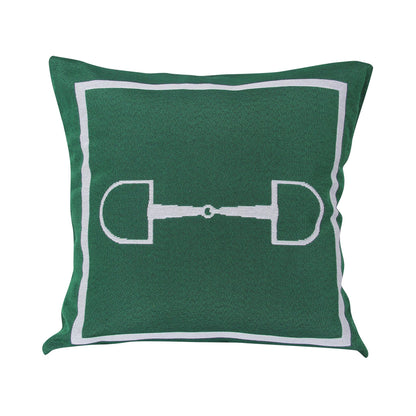 Barrel Down South - Green Horse Bit Pillow