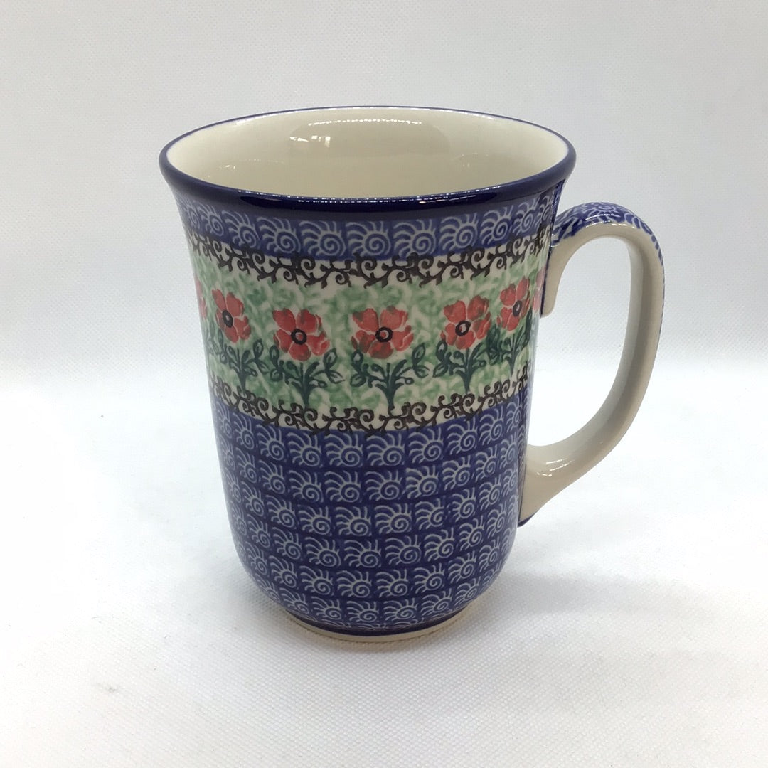 Red Daisies Bistro Mug 17 oz