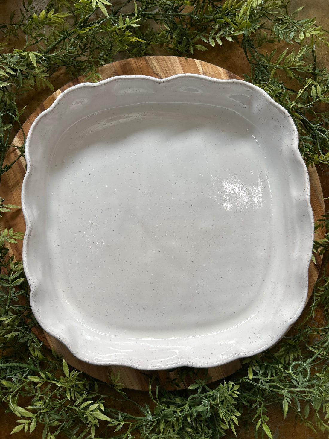 Cobbler Dish-Eyelet White