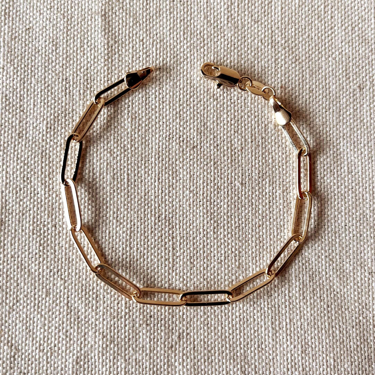 GoldFi - 18k Gold Filled Classic Paperclip Bracelet