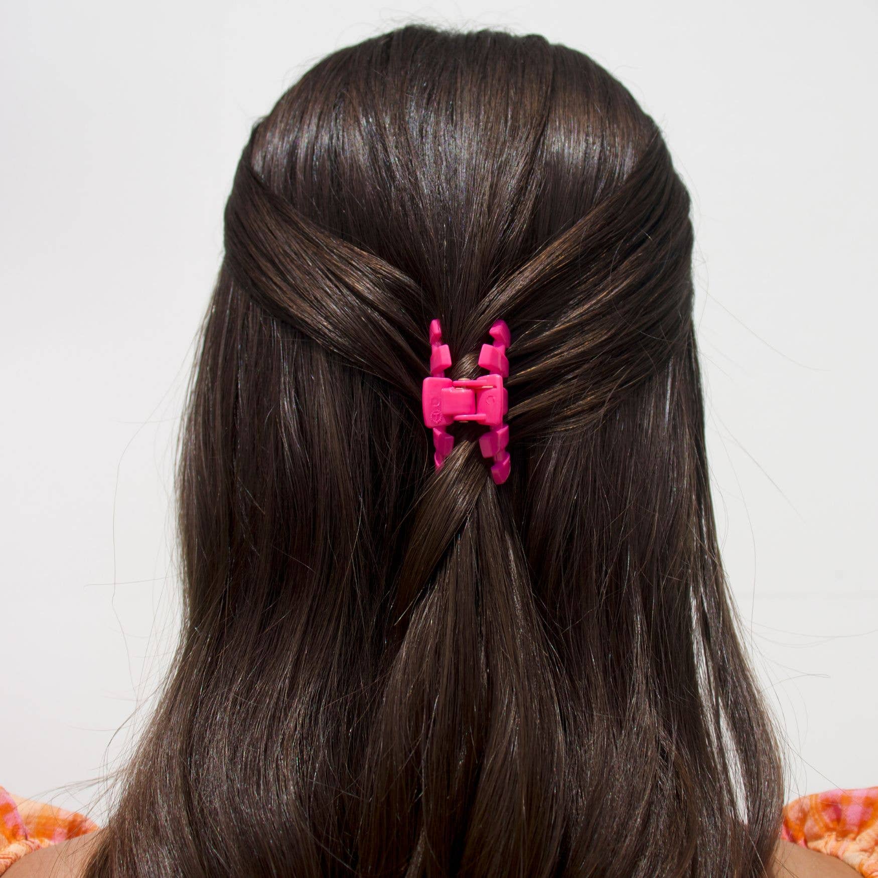 TELETIES - Classic Hair Clip | Tiny | Tropical Punch