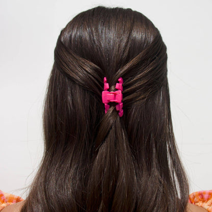 TELETIES - Classic Hair Clip | Tiny | Tropical Punch