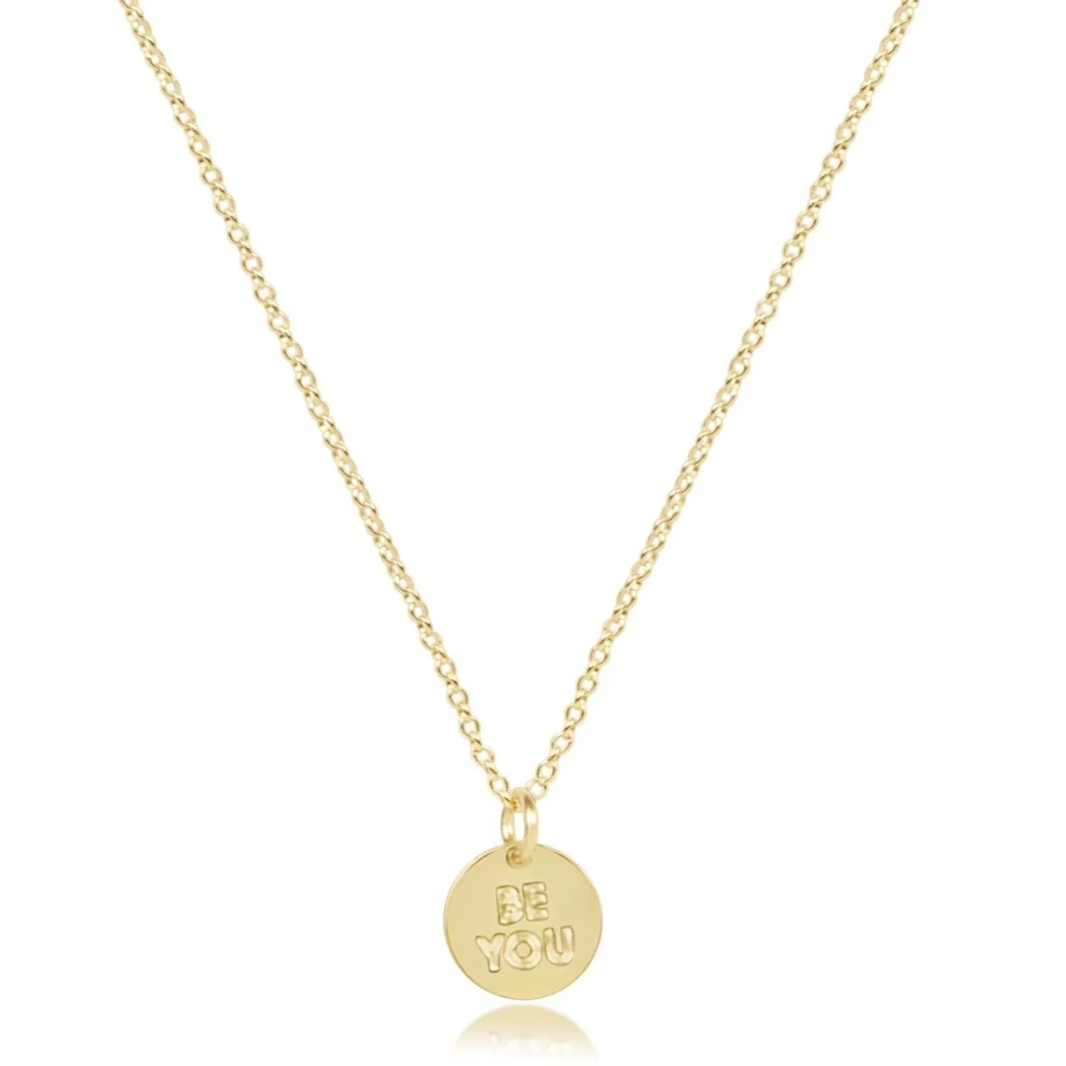 egirl Be You. Small Gold Disc Necklace