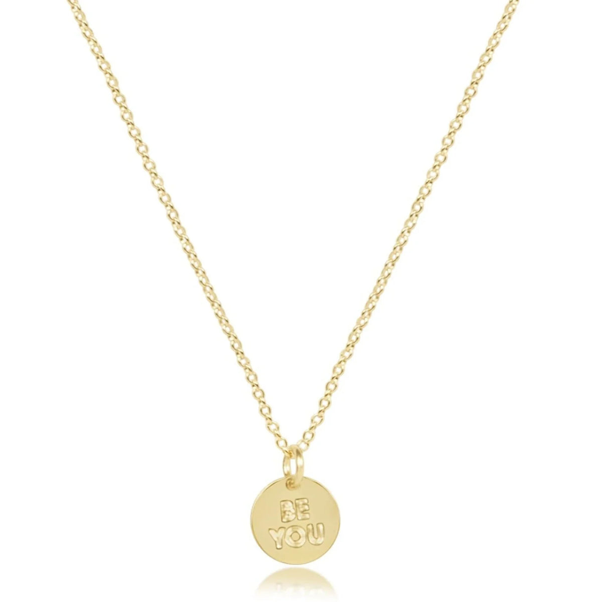 egirl Be You. Small Gold Disc Necklace