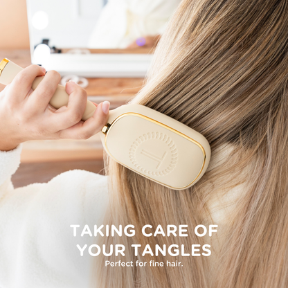 TELETIES - Detangler Hair Brush for Fine Hair - Tan