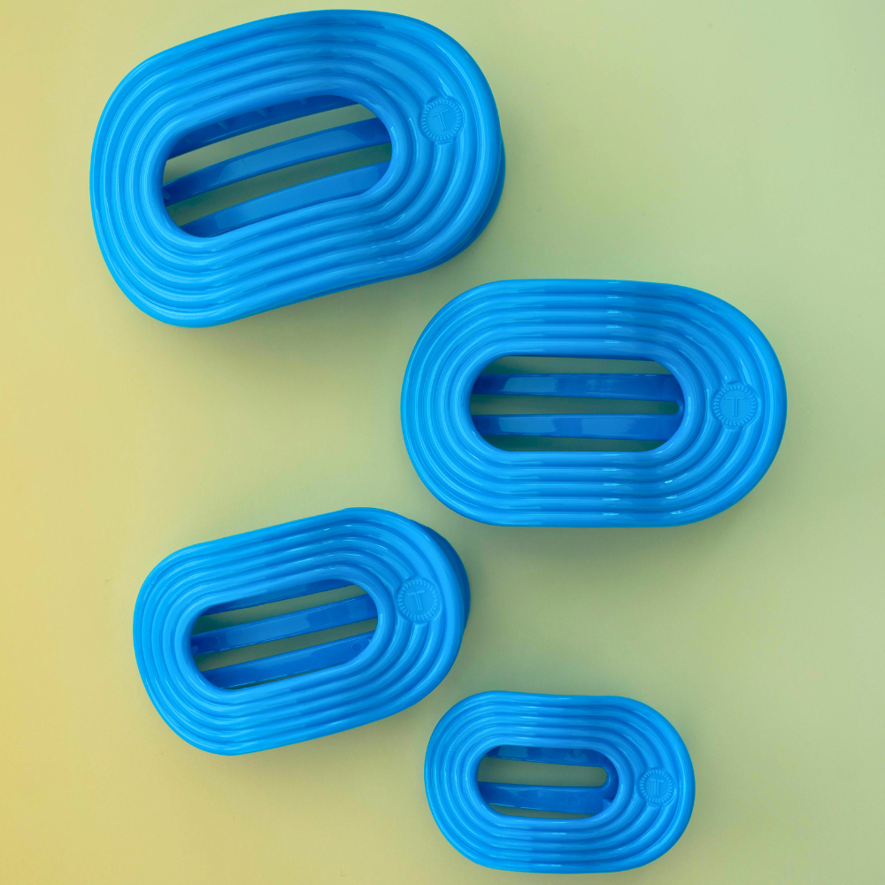 TELETIES - Flat Round Hair Clip | Medium | Miami Vice