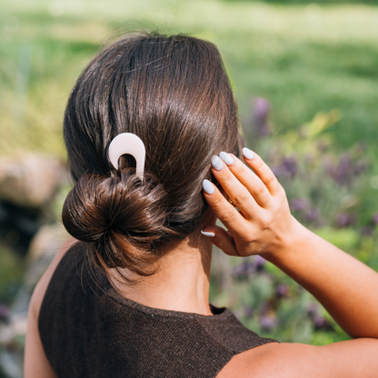 TELETIES - French Hair Pin Almond Beige