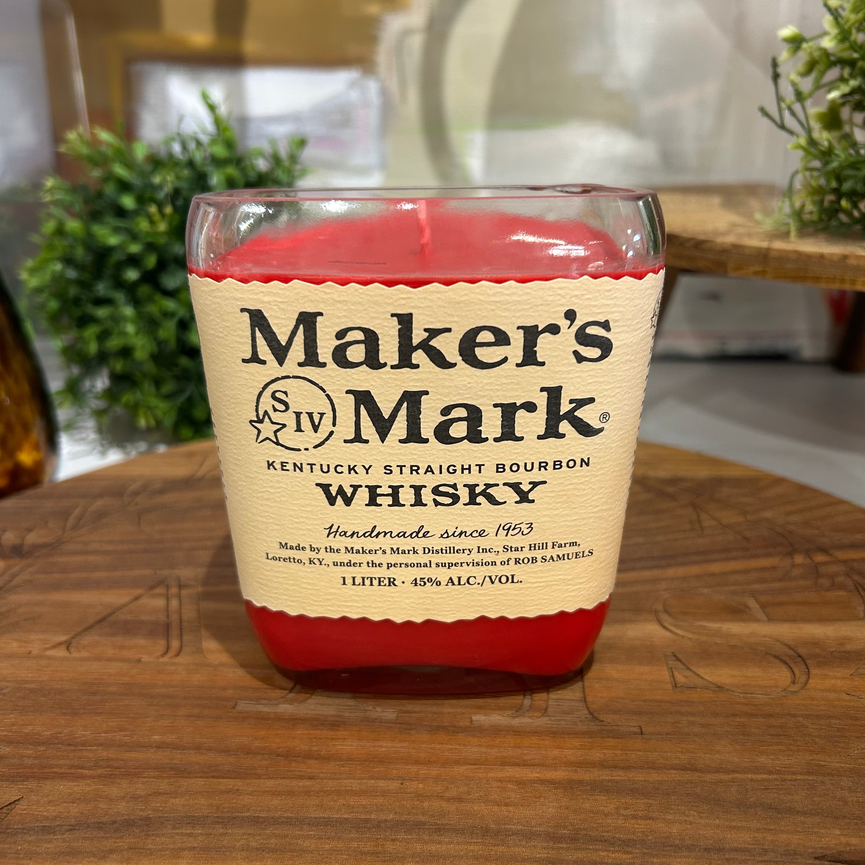 Bourbon Bottle Candle