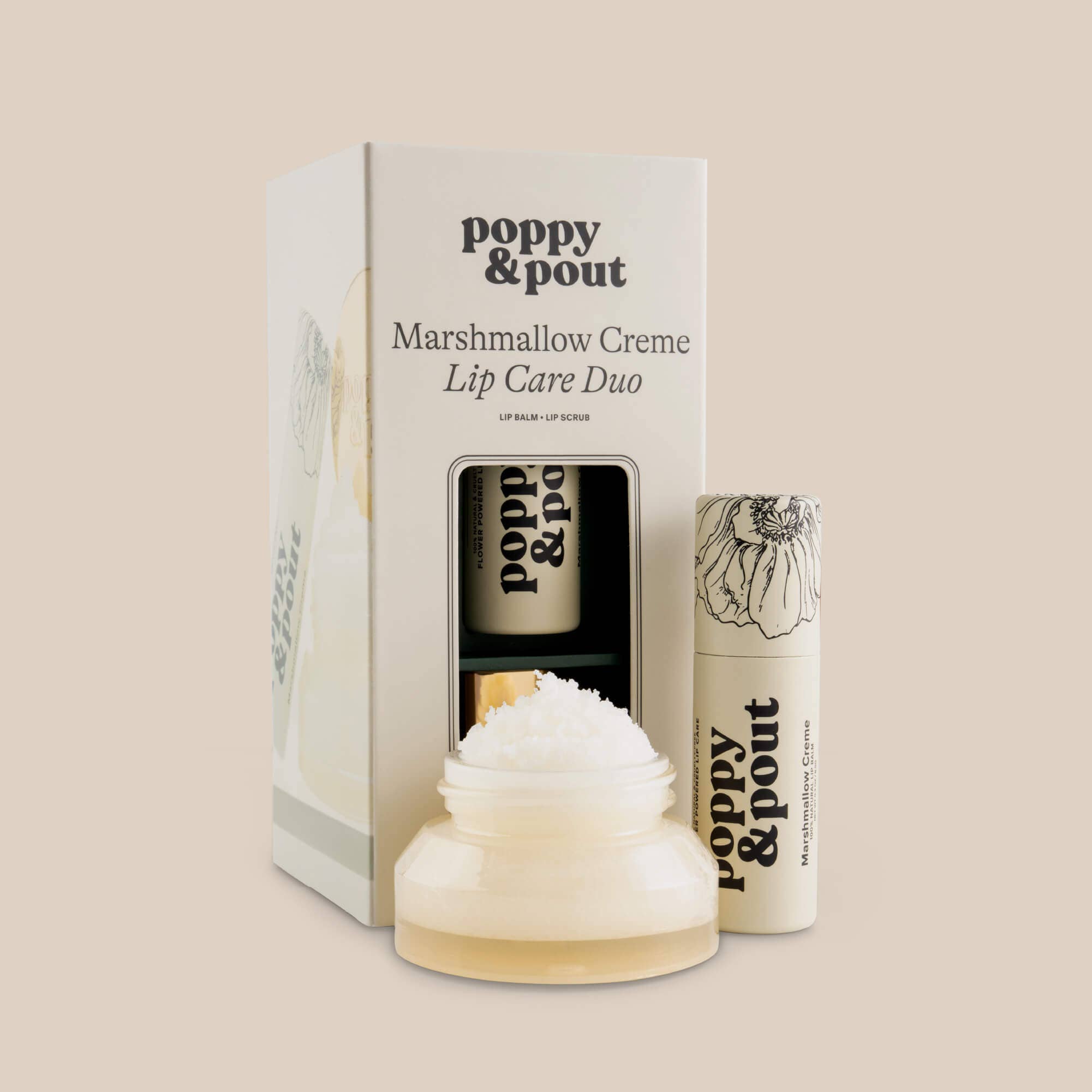 Poppy &amp; Pout - Lip Care Duo, Marshmallow Creme