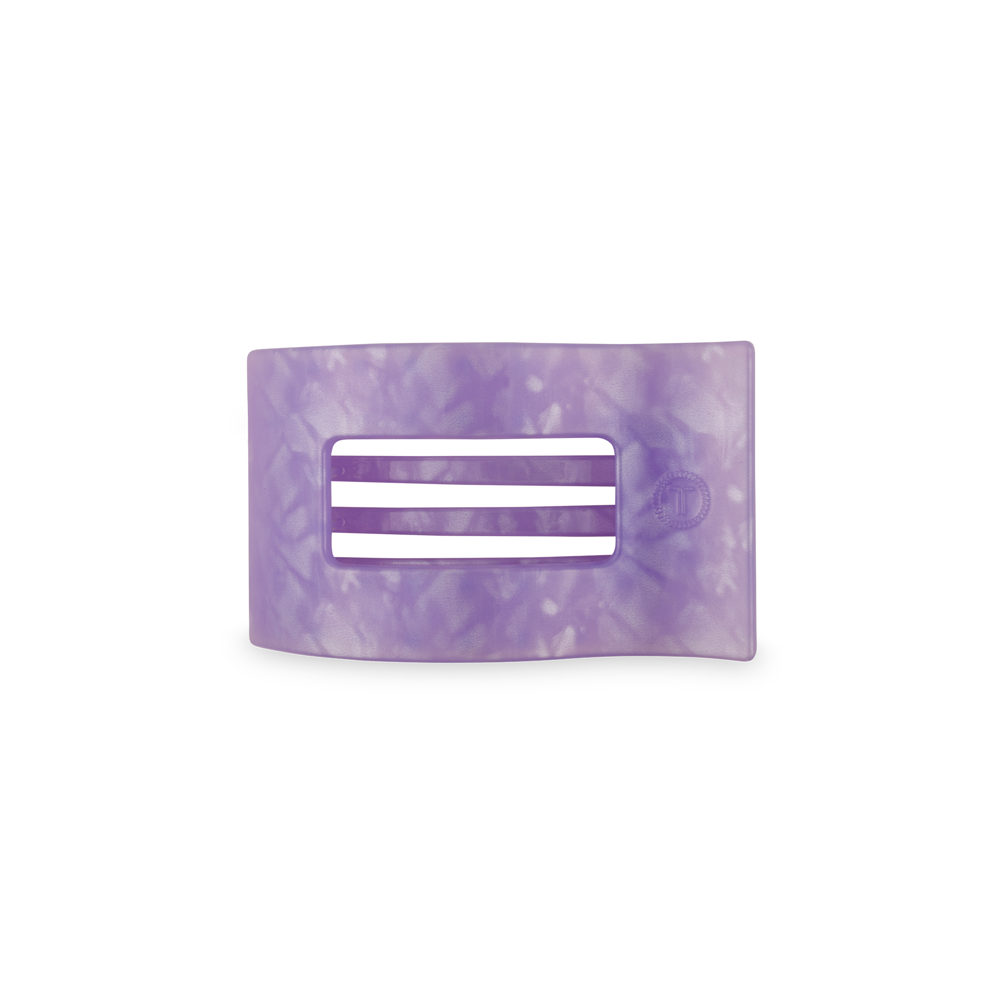 TELETIES - Flat Rectangle Hair Clip | Small | Lavender Mist
